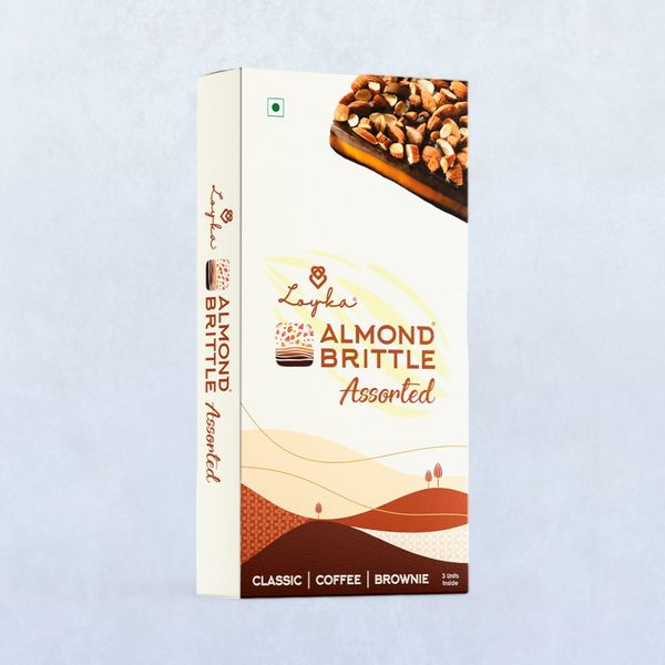 Loyka Almond Brittle Assorted 3 Piece Buy online at ₹108 near me