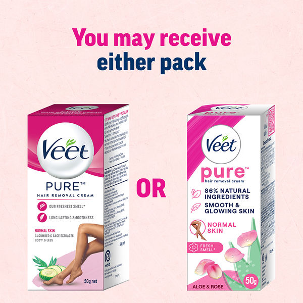 Veet Pure Hair Removal Cream Normal Skin 50 g Buy online at ₹150