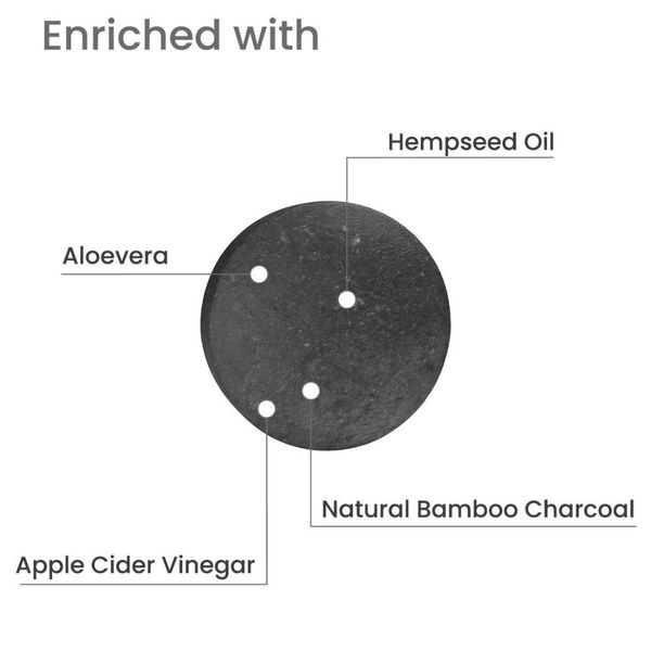 Earth Rhythm Bamboo Charcoal Shampoo Bar Buy online at ₹285 near me