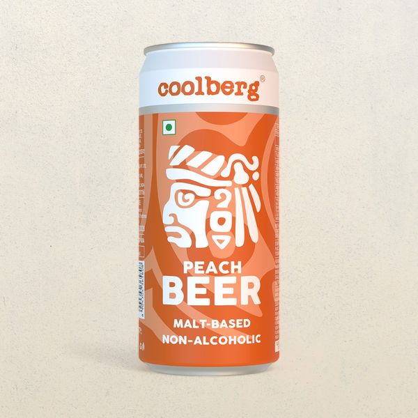 Coolberg Peach Non Alcoholic Beer Can Bottle 300 ml Buy online at ₹89