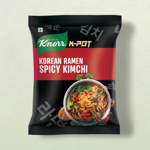 Korean Knorr Korean Ramen Spicy Kimchi Veg - Buy online at ₹54 near me