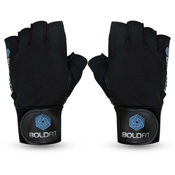 Boldfit Men's Gym Gloves with Wrist Support Perfect for Exercise
