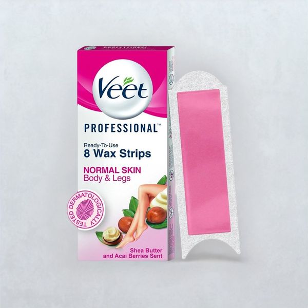 Veet Hair Removal Wax Strips Normal Skin 8 piece Buy online at ₹111