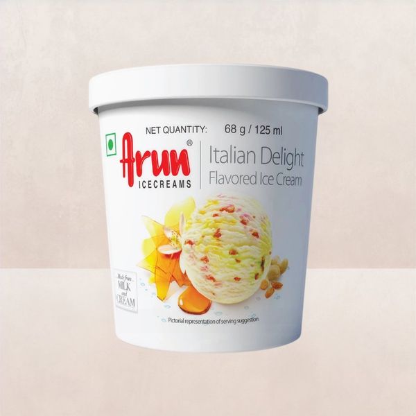 Arun Italian Delight Ice Cream Cup 125 ml Buy online at ₹50 near me