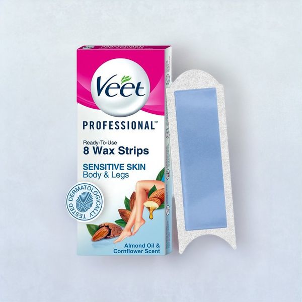 Veet Hair Removal Wax Strips Sensitive Skin 8 piece Buy online at