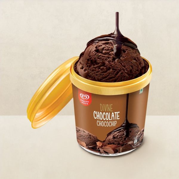 Kwality Wall's Divine Chocolate Chocochip Cup 100 ML Buy online at