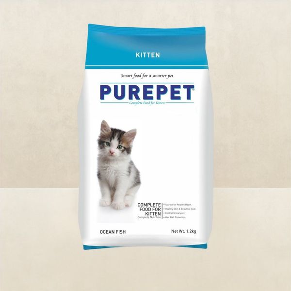 Purepet Ocean Fish Kitten Dry Cat Food 1.2 Kg Buy online at ₹285 near me