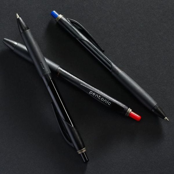 Pentonic B Rt Retractable Ball Pen Blue Blister Pack Pieces