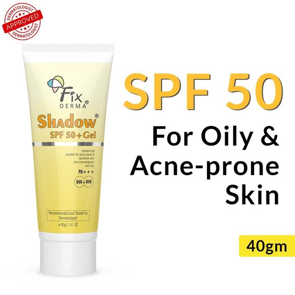 Fixderma Shadow Sunscreen Spf 50+ Gel Sunscreen For Oily Skin Sun