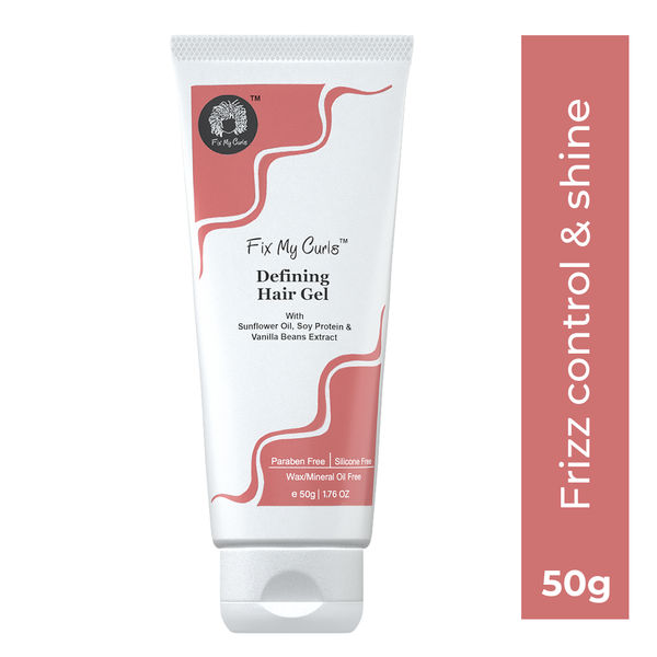 Fix My Curls Curl Defining Hair Gel For Curly, Wavy, Hair, Silicone
