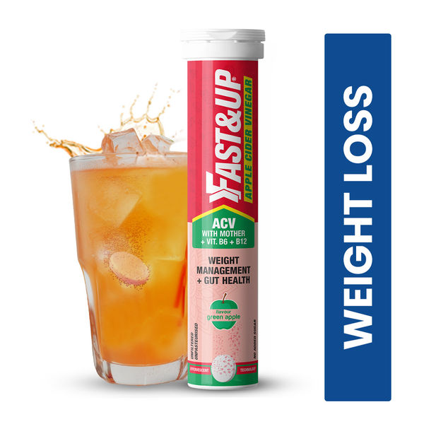 Fast&Up Apple Cider Vinegar For Weight Loss Green Apple Flavour 15