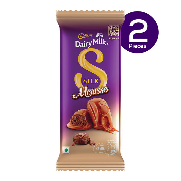 Cadbury Dairy Milk Silk Mousse Chocolate Bar, 116 g - Pack of 2 116 g X ...