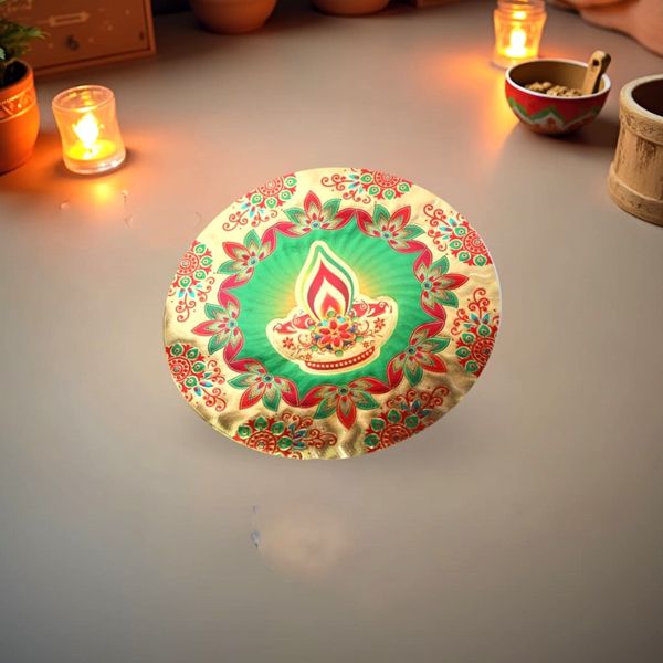 Designer Foil Rangoli Stickers Vibrant and Elegant Decor Buy online