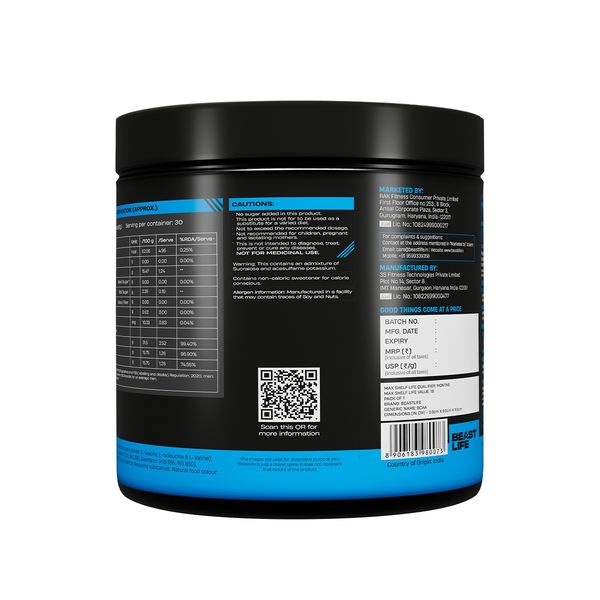 Beast Life Bcaa, Fruit Punch Flavour Buy online at ₹1022 near me