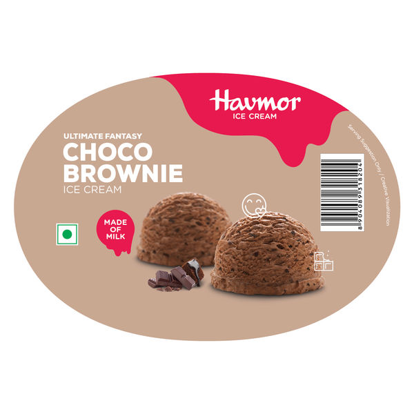 Havmor Choco Brownie Ice Cream Tub 1 l Buy online at ₹273 near me
