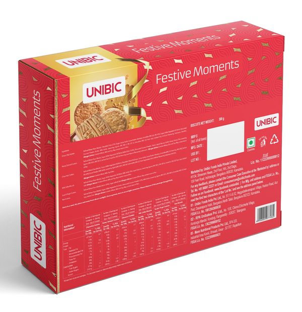 Unibic Cookies Festive Moments Gift Pack 500 g Buy online at ₹9 near me