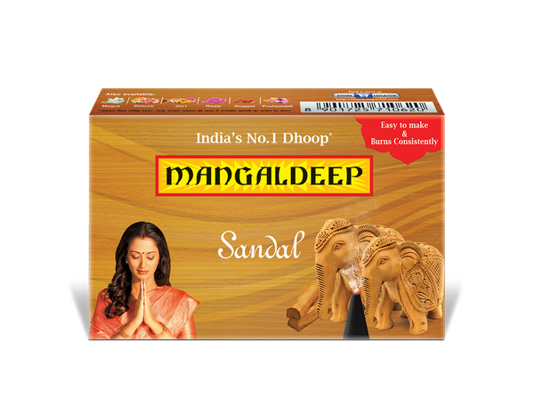 Mangaldeep Sandal Dhoop - 20 Units (Free Matchbox Inside) - Buy online ...