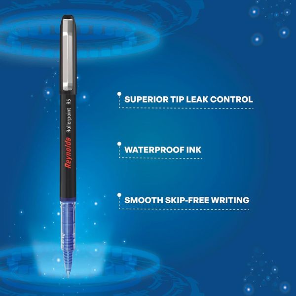 Reynolds R5 Roller Ball Pen For Professional (1 Blue Pen) 1 Piece - Buy ...