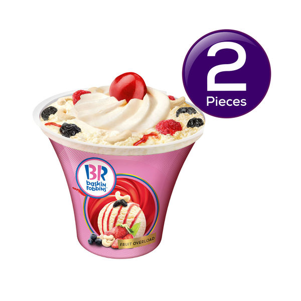 Baskin Robbins Fruit Overload Ice Cream Sundae 165 ml Combo 165 ml x 2