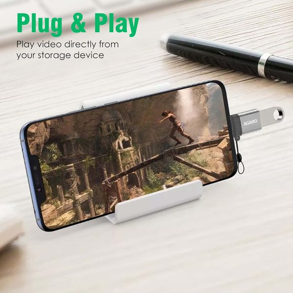 Agaro Blaze Usb 3.0 To Usb Type C Otg Adapter Buy online at ₹495 near me