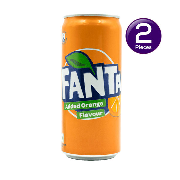 Fanta Orange Flavoured Soft Drink Can 300 ml Combo 300 ml X 2 Buy