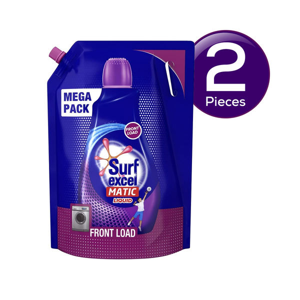 Surf Excel Matic Liquid Detergent Front Load Pouch 3.2 l Combo 3.2 L X 2 Buy online at ₹1284