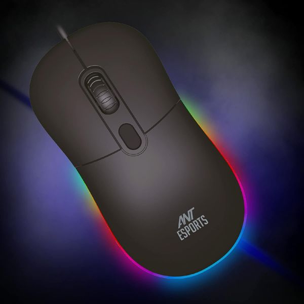 Ant Esports Gm40 Rgb Wired Optical Gaming Mouse (Black)1 Unit Buy