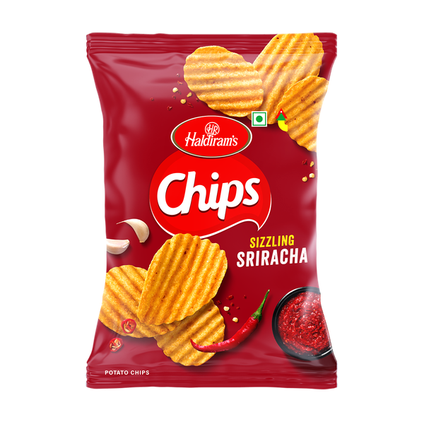 Haldiram Chips - Sizzling Sriracha 95 g - Buy online at ₹30 near me