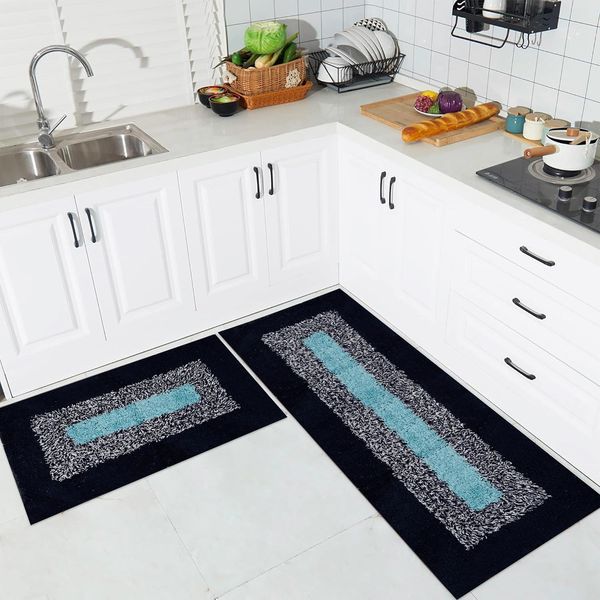 Kuber Industries Luxury Kitchen Floor Mat Runner (Blue) Buy online at