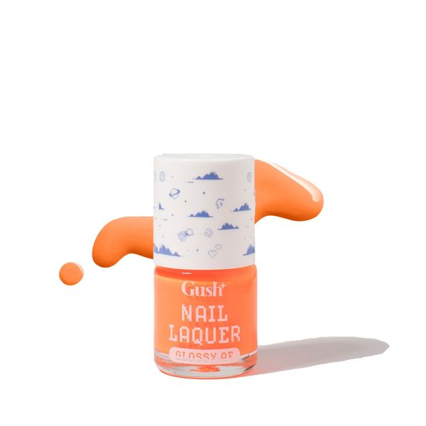 Gush Gel Nail Paint/Polish Orangesicle Glossy Finish Nail Polish