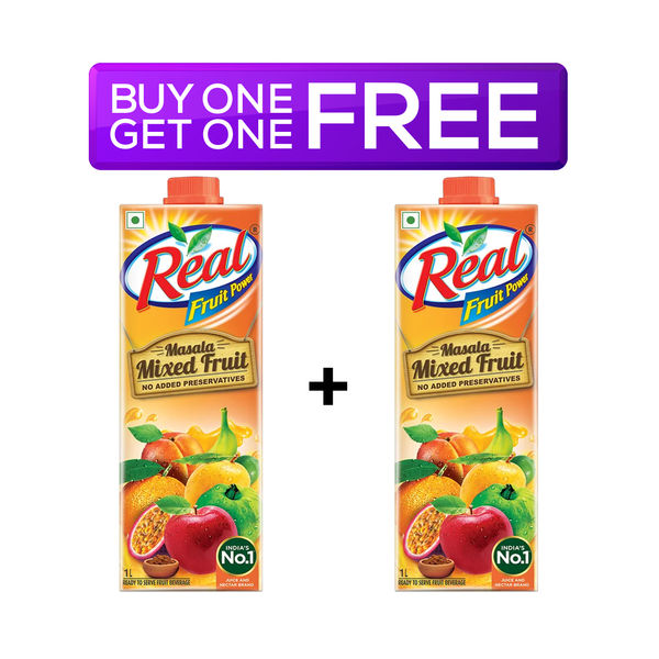 Real Masala Mixed Fruit Juice 1 l Combo 1 L X 2 Buy online at ₹140
