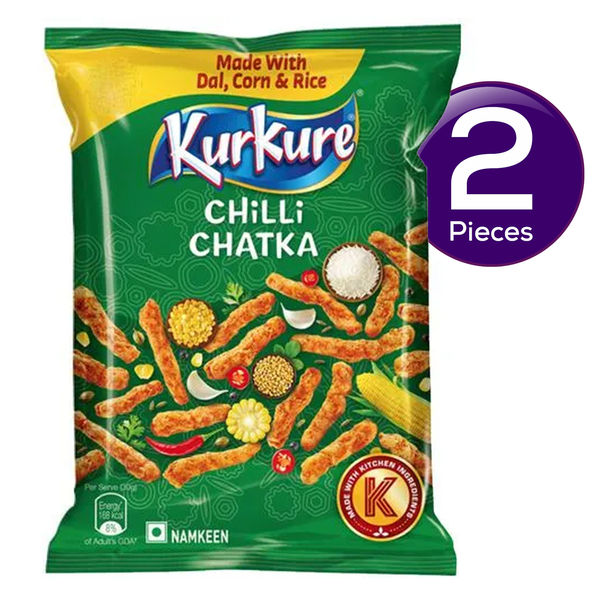Kurkure Red Chilli Chataka Chips Combo 75 g X 2 Buy online at ₹40 near me