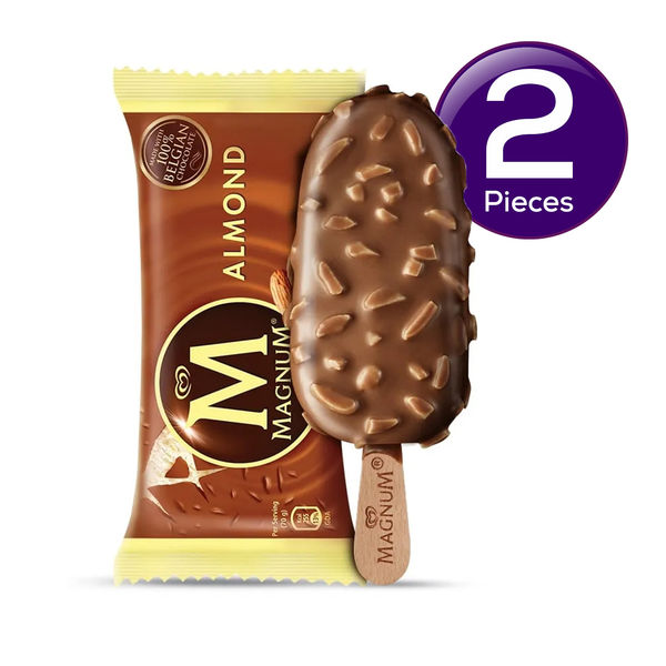 Kwality Wall's Magnum Almond Ice Cream Combo 80 ml X 2 Buy online at