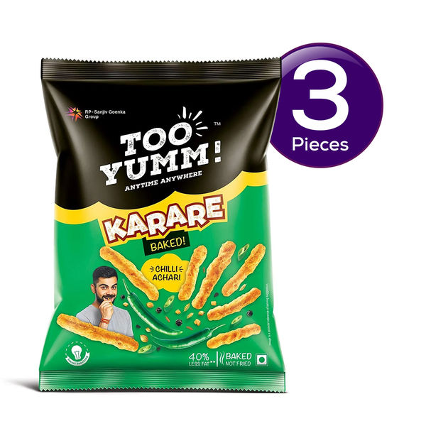 Too Yumm! Karare Baked Chilli Achari Crisps 75 gms Combo 75 g X 3 - Buy ...