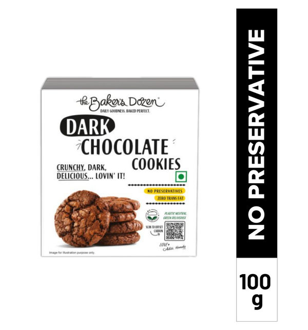 The Baker Dozen's Dark Chocolate Cookies (Small) 100 g Buy online at