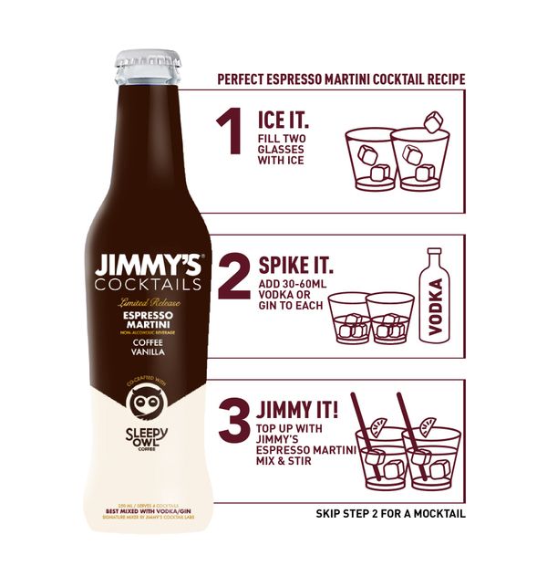 Jimmy's Cocktails Espresso Martini Cocktail Mixer Buy online at ₹96