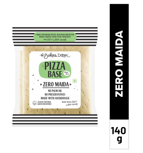 The Baker's Dozen Zero Maida Pizza Base No Palm Oil No Preservative 100
