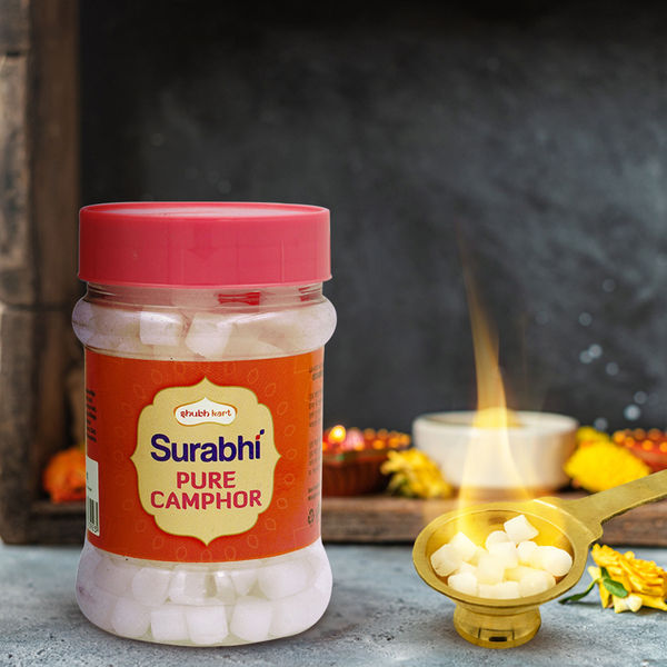 Shubhkart Surabhi Pure Camphor Container 100 g - Buy online at ₹156 near me