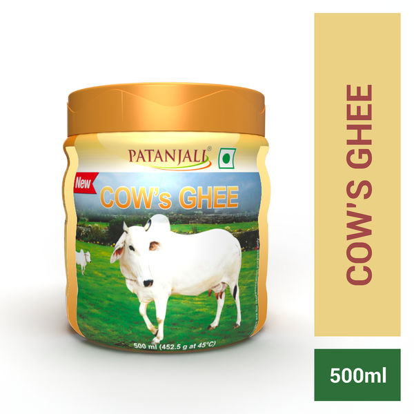 Patanjali Cow Ghee Desi Danedar Rich Aroma Natural Healthy 500 Ml - Buy ...