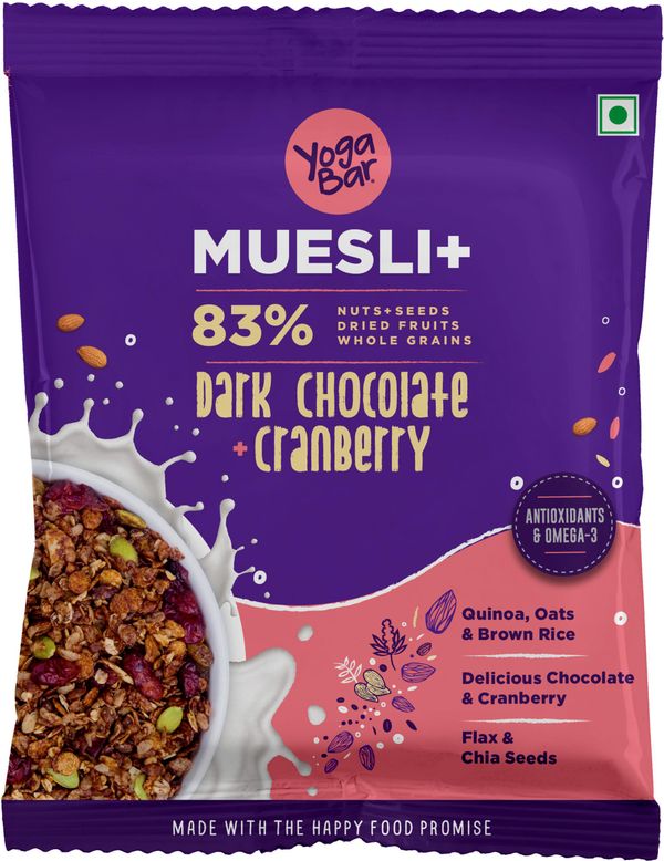 Yoga bar Muesli Dark Chocolate Pack Of 3 & Muesli Fruit & Nut Pack Of 3