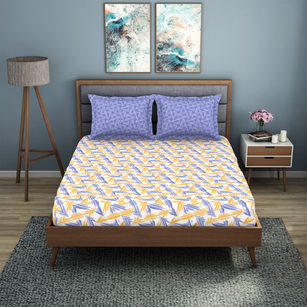 Jubilance By WelspunWrinkle Resistance Double Bedsheet Set Gifting