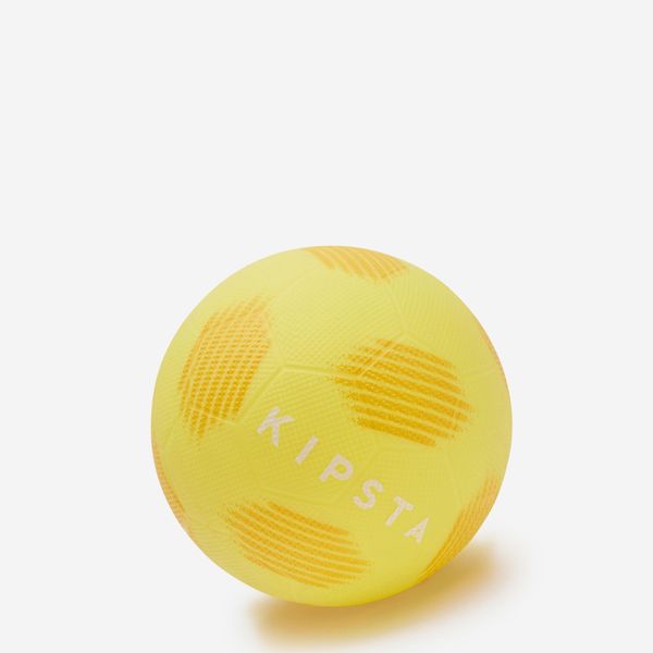 Kipsta Kids' Mini Football Size 1 Fun Pastel Yellow for Young Players