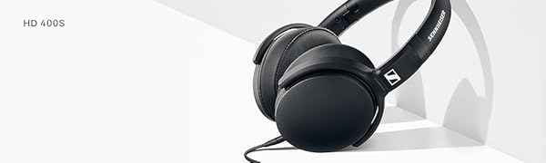 Sennheiser HD 400s Wired Over The Ear Headphone with Mic- Black