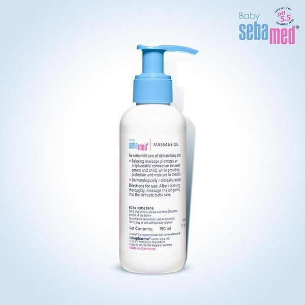Baby Sebamed Massage Oil With Soya Oil Non greasy Ideal for