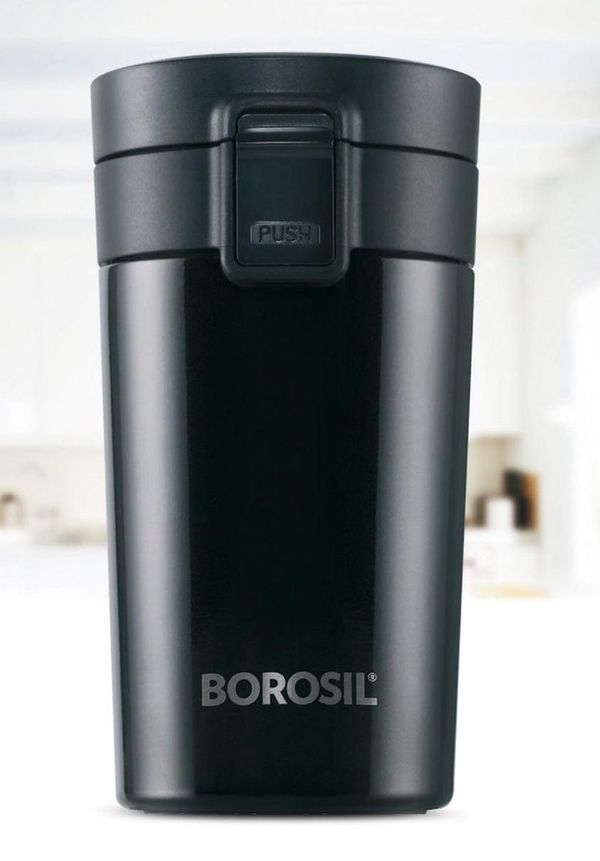 Borosil Hydra Coffeemate Stainless Steel Vacuum Insulated Travel Mug ...