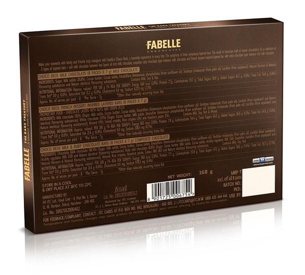 Fabelle, The Bars Treasury, Assorted Chocolates Gift Pack 168 g Buy