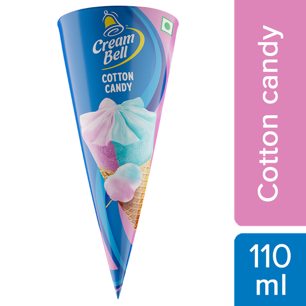 Cream Bell Cotton Candy Cone - Buy online at ₹40 near me