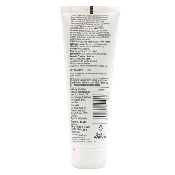 Everyuth Naturals Exfoliating Walnut Scrub for Blackheads & Dead Skin