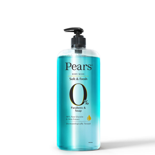 Pears Soft & Fresh Shower Gel SuperSaver XL Pump Bottle with 98% Pure Glycerine