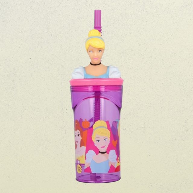Disney Princess Character 3D Face Tumbler